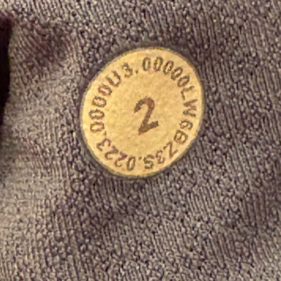 EXCELLENT Lululemon Groove Super-High-Rise Crop 23" Utility Blue Yoga Leggings 2 - Picture 7 of 10